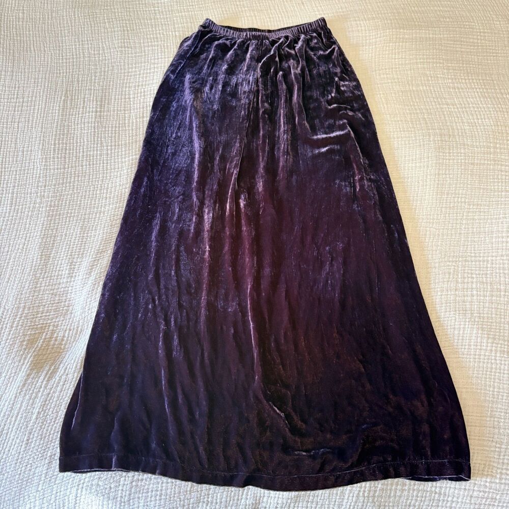 VINTAGE JOHNNY WAS Purple Maxi Skirt Womens Size XS Festival/Boho/Whimsical